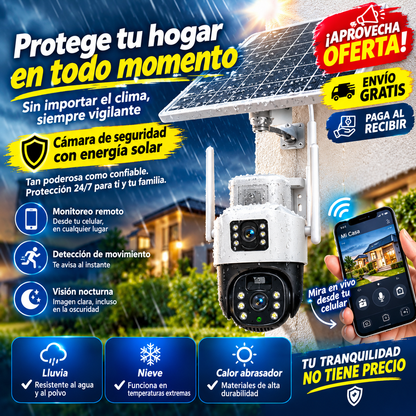 OjoSolar 360 - Tu casa cuidada sin gastar en cables ni electricidad