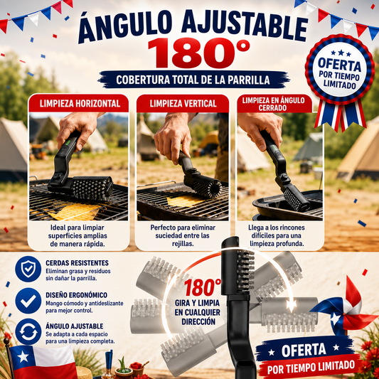 Cepillo De Limpieza De Parrilla Recargable