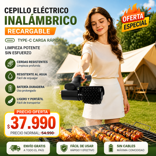 Cepillo De Limpieza De Parrilla Recargable