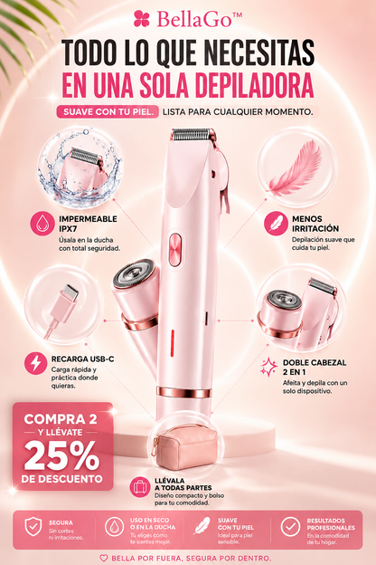 Rasuradora femenina - Adiós pelitos…