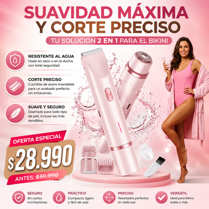 Rasuradora femenina - Adiós pelitos…