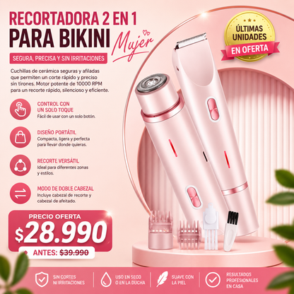 Rasuradora femenina - Adiós pelitos…