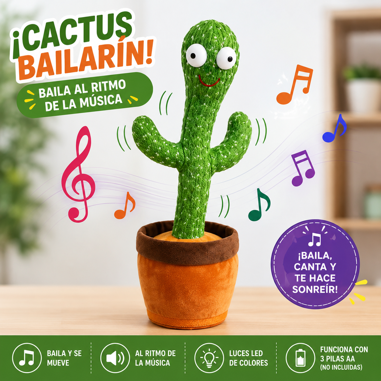 Cactus Bailarin Repetidor voz