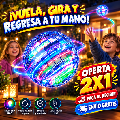 Orbix - Vuela, gira y vuelve a tu mano- LED Carga USB