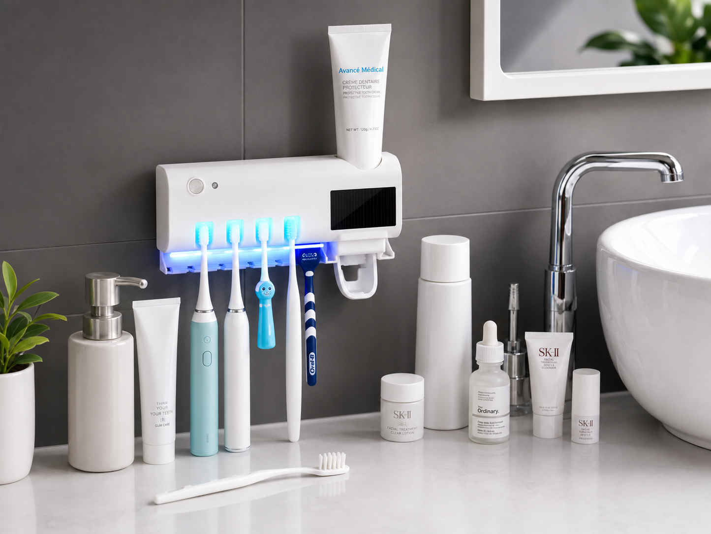 Soporte Esterilizador Cepillo de Dientes