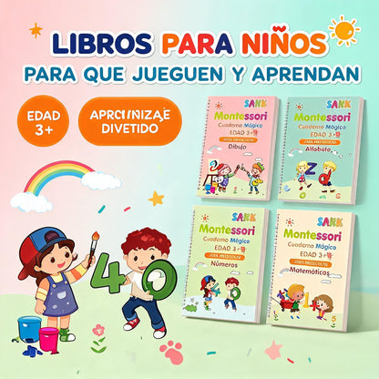 Set cuaderno magic caligrafia montessori